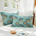 Ownkoti Dandelion Print Cotton Gauze Pillow Towel (2PCS)