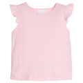 Little English classic tilly tank in light pink with flutter sleeves, for little girl 